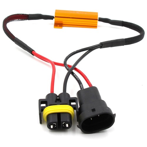 H11 LED DRL Fog Light Canbus 50W 6Ohm Load Resistor Wiring Canceller Decoder - Picture 4 of 7