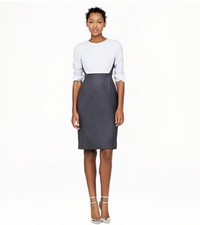 J. Crew Sheath Dress Women’s 6 Grey Wool Preppy Old Money Classic Work Career