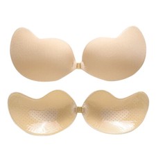 Invisible Push Up Bra Backless Strapless Bra Seamless Front Closure Bralette Und