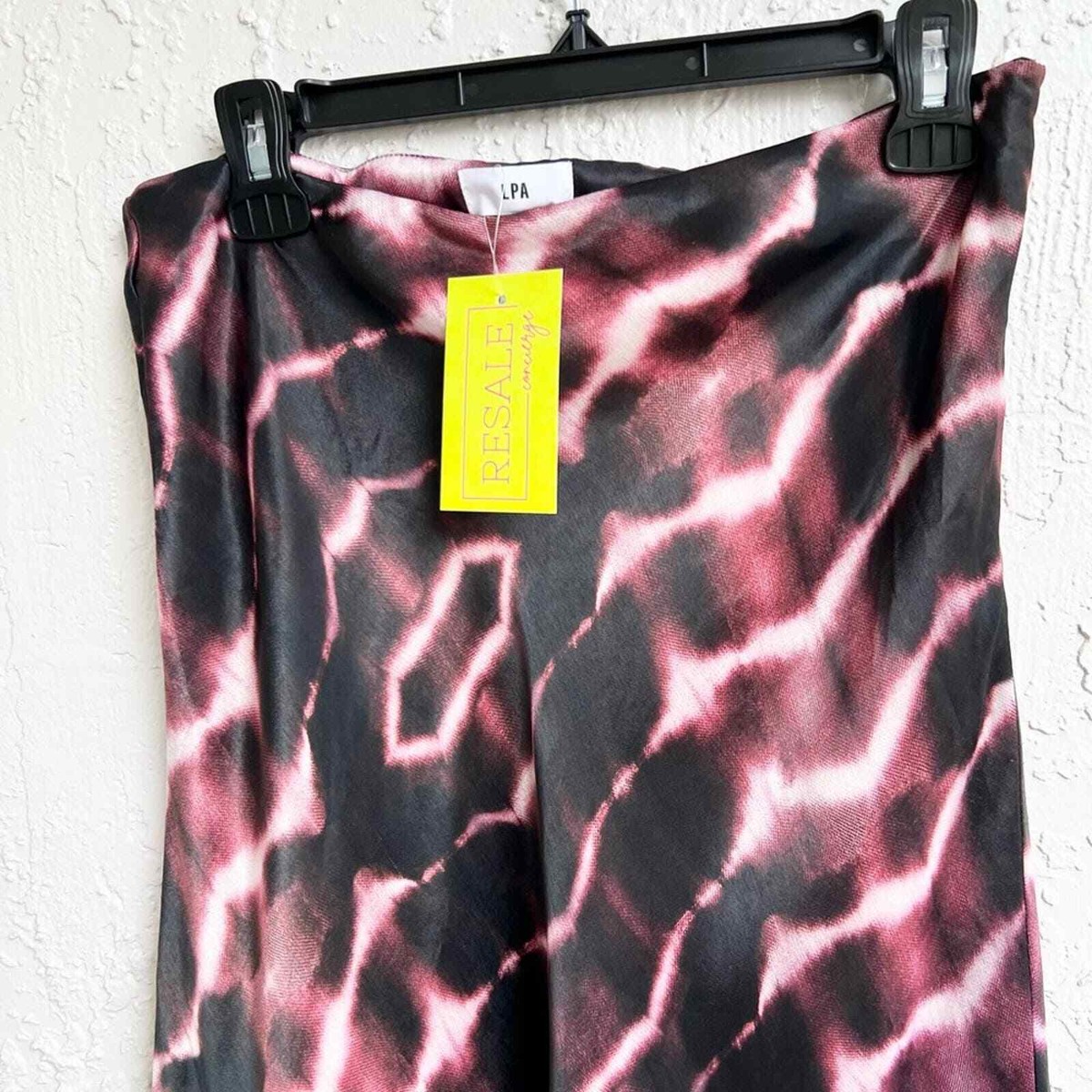 LPA Lucy slip midi skirt in Heidi tie dye large