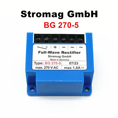 Stromag GmbH Type: BG 270-5 Max.270 V AC Max.1,8A full-wave brake rectifier