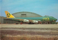 Postcard Airline T M A of Lebanon Boeing 747-123F N9676 CC7.