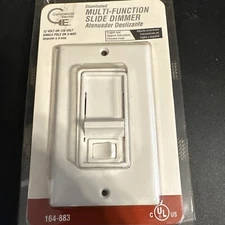 Commercial Electric ~ ILLUMINATED SLIDE DIMMER ~120V 600W #164-883 ~ NEW/SEALED