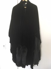 Marshall Rousso *las Vegas* Women's Long Black Flared Cape - One Size