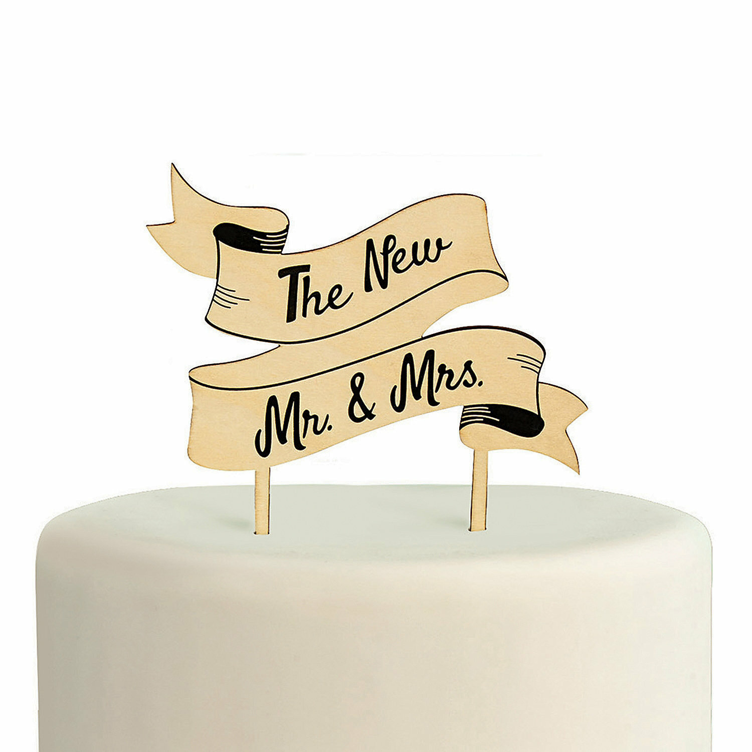Rustic Wooden Cake Topper for Weddings Bridal Shower or Home Decor