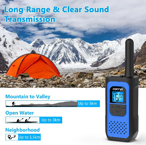 Pack de 3 talkies-walkies rechargeables avec batterie Li-ion 1200mAh - Photo 4/11
