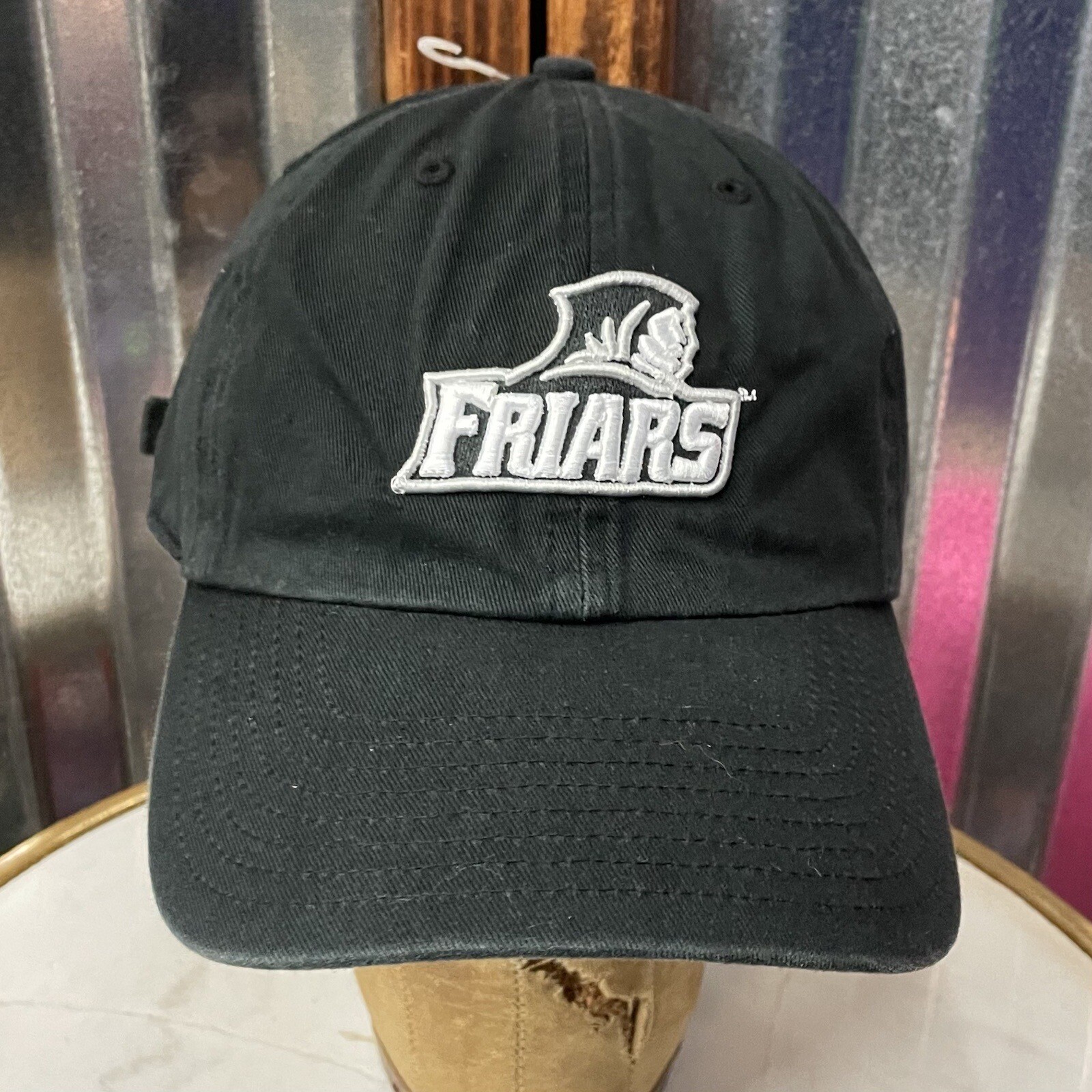 PROVIDENCE FRIARS Embroidered Black TWINS ENTERPRISE Adjustable Hat