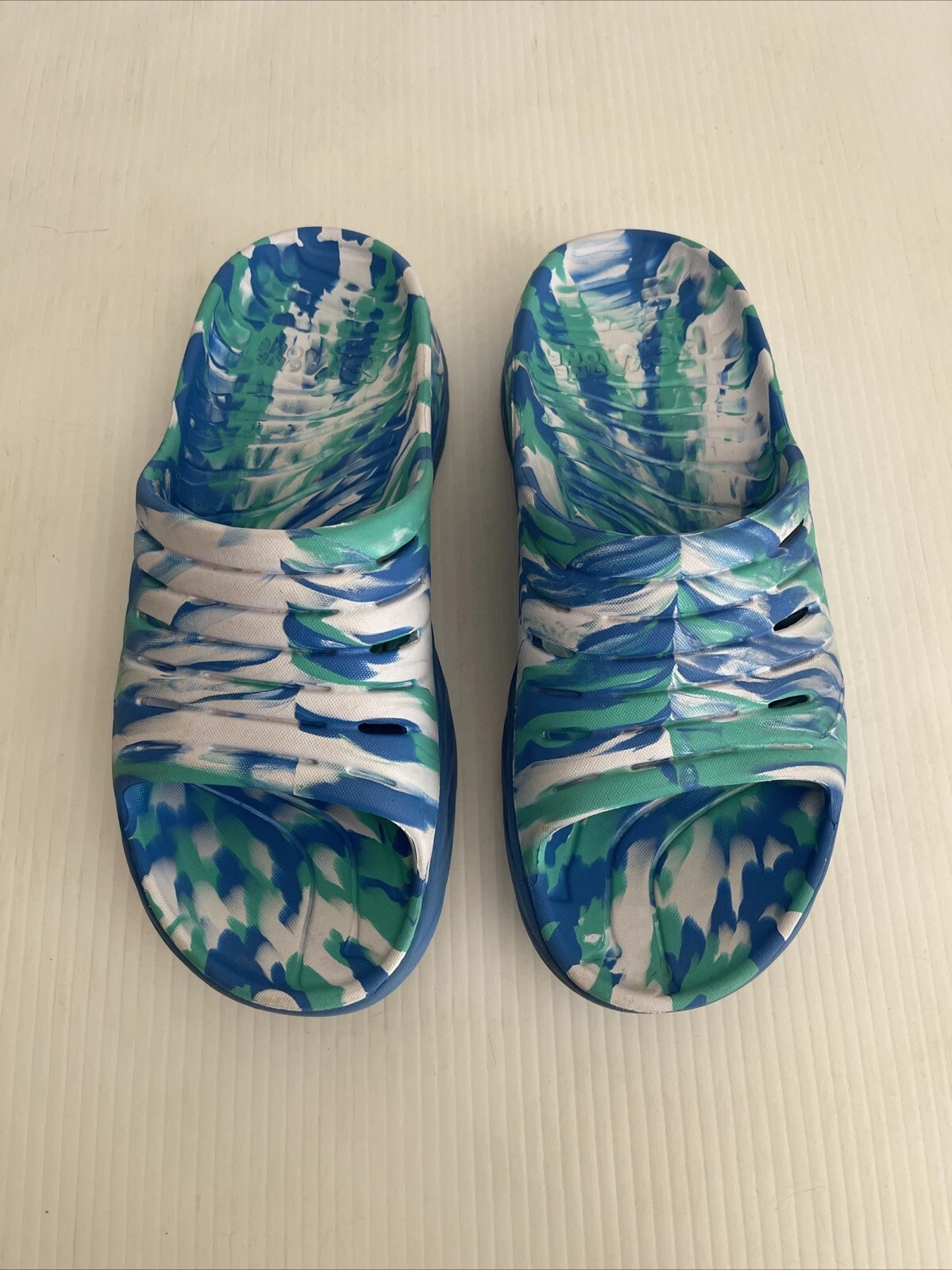 Scivoli da recupero Hoka One One Ora blu verde bianco vortice uomo 9 donna 11