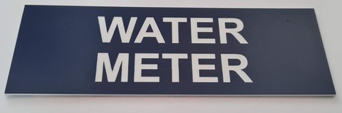Water Meter Sign Plaque Cupboard Utility Room Shed - Picture 157 of 230