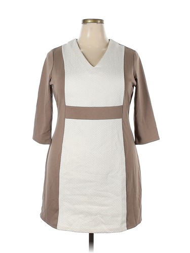 Liz Claiborne Women Brown Casual Dress 