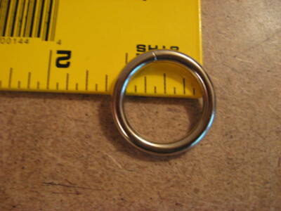 1'' Nickel Plated / Steel Welded Heavy Duty O Rings (Pack Of 50) 
