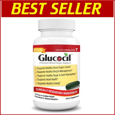 120 Count Blood Sugar Support Softgels with Berberine & Mulberry Leaf Extract