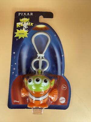 New Pixar Remix Finding Nemo Alien Key Ring Toy Nemo Disney Mattel