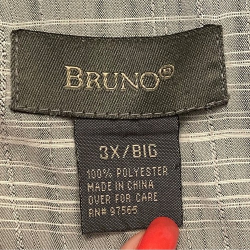 Bruno surded microfiber short sleeve shirt gray comfortable size xxxl - Picture 4 of 4