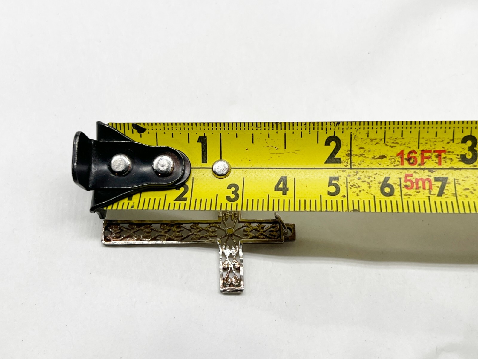 VINTAGE SOLID SILVER STERLING CUT WORK CELTIC CRO… - image 4