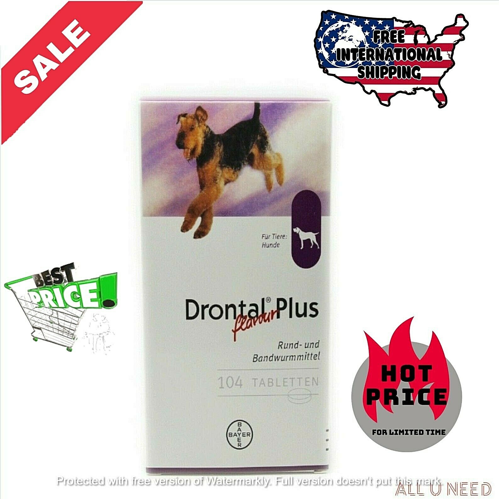 drontal plus for dogs flavor