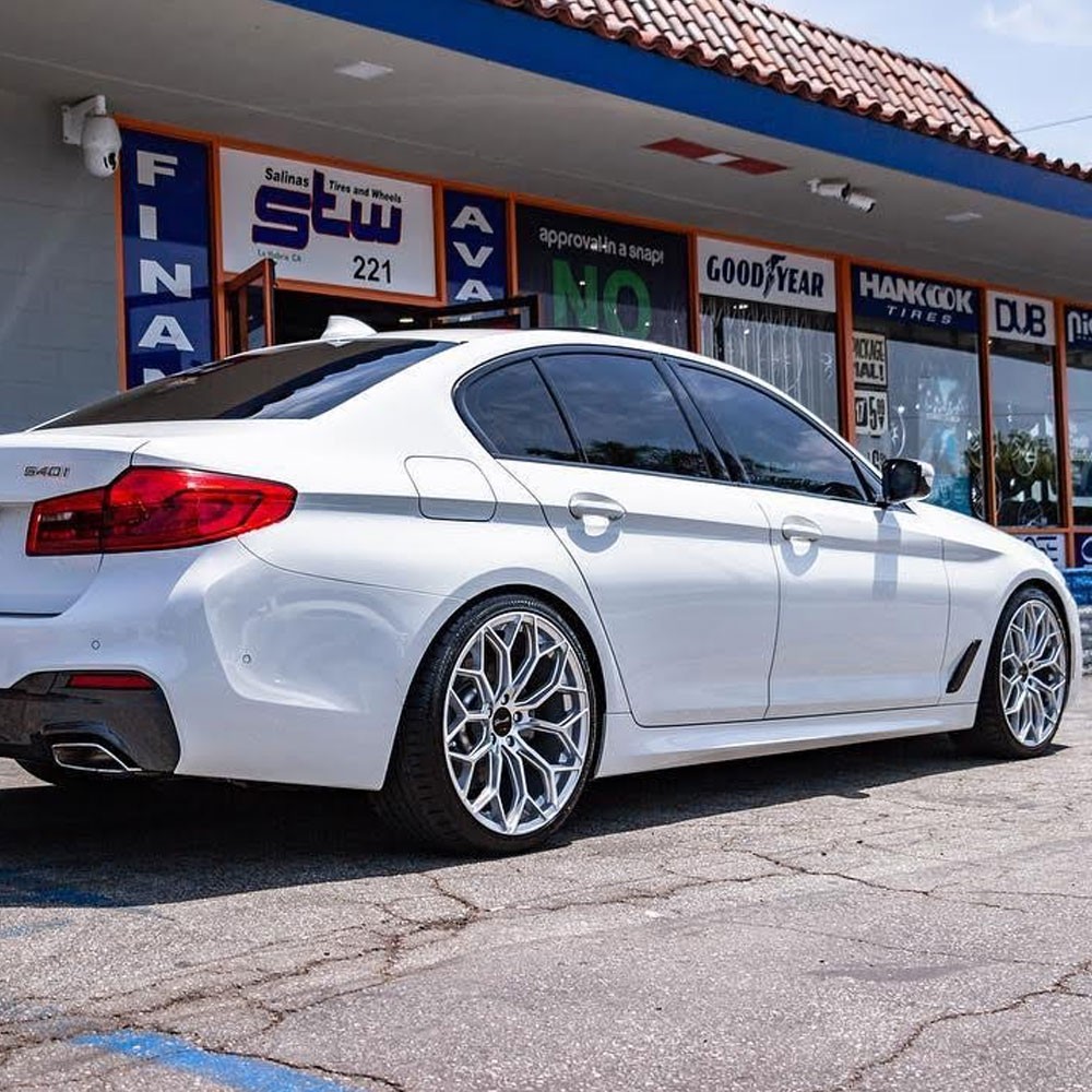 22" Gianelle Monte Carlo Silver 22x9 22x10.5 Wheels Rims Fits Maserati Ghibli