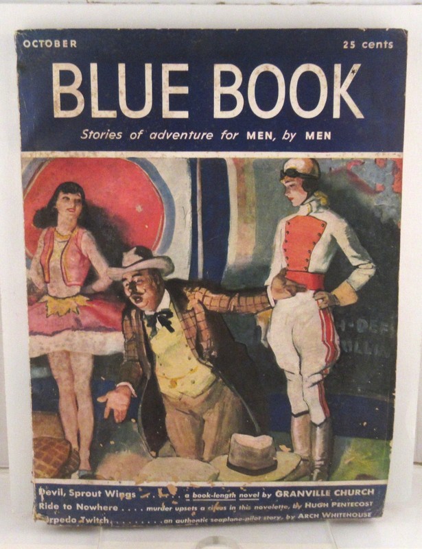 vintage Blue Book magazine-stories of adventure for Men, by Men - Oct 1941