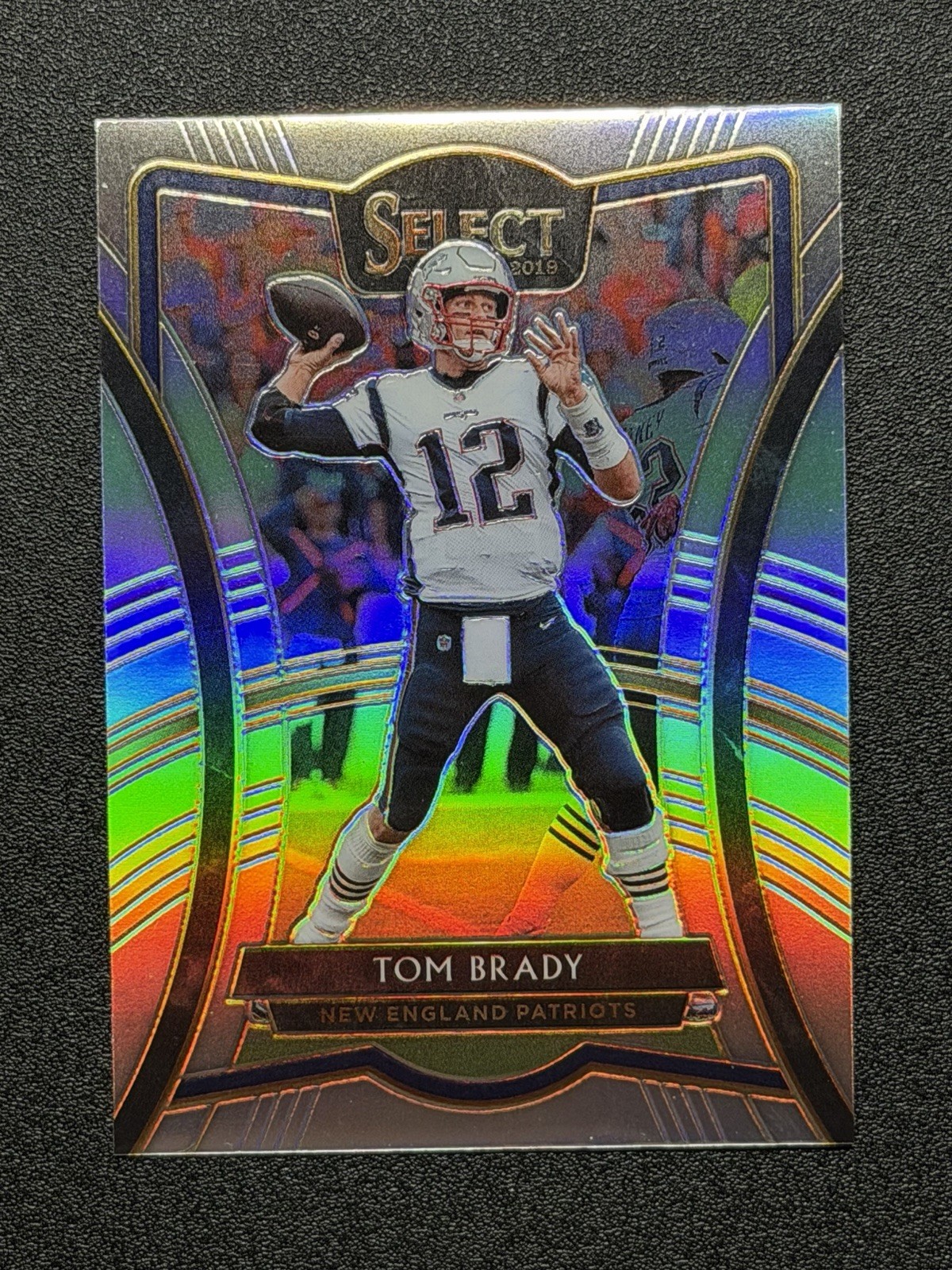 2019 Select Premier Level Tom Brady Silver Prizm
