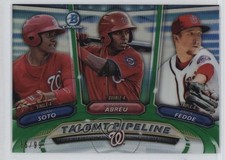 2018 Bowman Talent Pipeline Green Refractor /99 Juan Soto Erick Fedde 1r8i