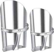 2Pcs Heavy Duty Metal Feed Scoop Galvanized Steel Grain Scoop For Livestock New