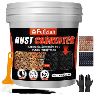 2-in-1 Rust Converter & Metal Primer, 35 Floz Automotive Rust Remover Paint f...