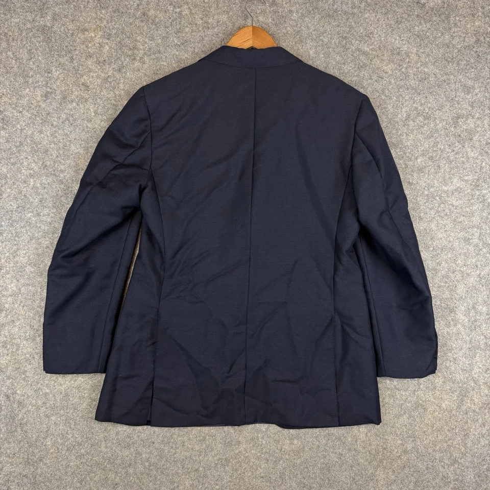 Sid Mashburn Blazer Men 40R Blue Navy Sharkskin Kincaid No 3 Wool Suit Jacket - Image 2 of 4