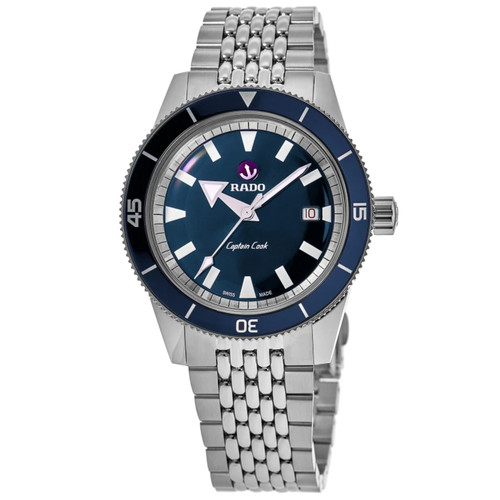 New Rado Captain Cook Automatic Blue Dial Stainless Steel Men's Watch R32505203