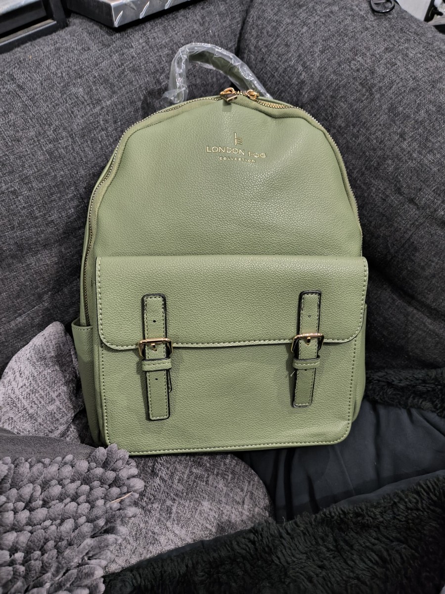 London Fog Stone colored Textured Backpack purse with Silver Logo NWT London Fog | Bags | London Fog Cream Backpack | Poshmark main image 3
