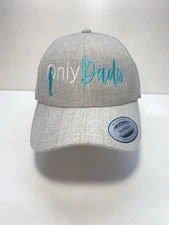 Only Dads Funny SnapBack Cap Hat Solid Gray Embroidered, One Size