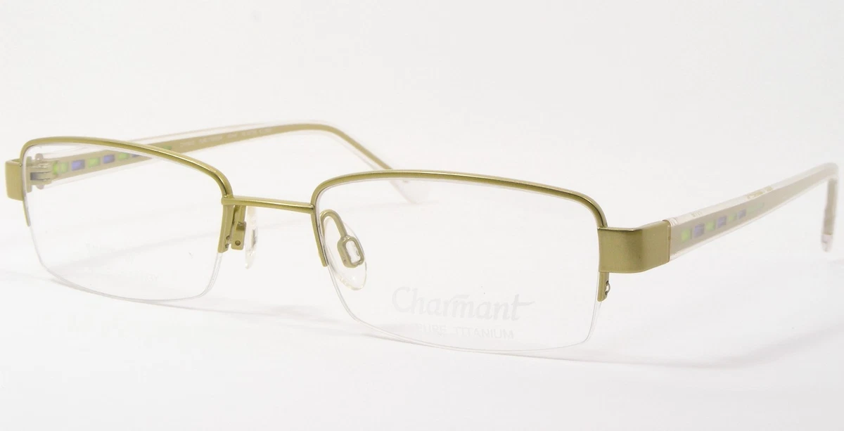 Monture De Lunettes Charmant Fine Art En Titane Or Rose - Forme Ovale, Neuve Sans étiquette
