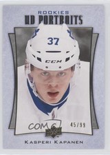 2016-17 Upper Deck UD Portraits Rookie Gold Foil 45/99 Kasperi Kapanen #P-69 fr5