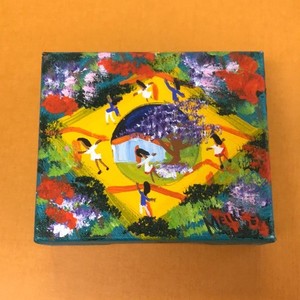 Painting of a Brazilian Flag w/ a Quaresmeira Tree Signifying Eternal Happiness