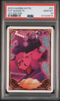 ファットナゲッツ ハズビンホテル シークレット Season1 foil トレカ 2023 HAZBIN HOTEL TRADING CARDS 1ST EDITION #51 FAT NUGGETS PSA 10