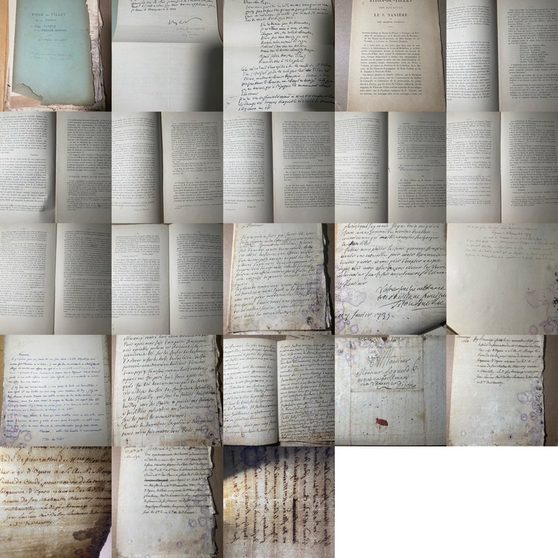 Rare 17th & 18th-C. French Literary Archive (Titon du Tillet & Vanière)