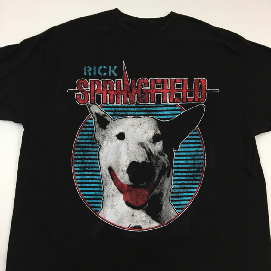 Rick Springfield Men's Dog Circle Music Country Music All size Shirt