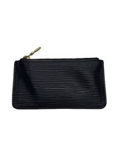 LOUIS VUITTON Pochette Cre Epi BLK Leather BLK Men's