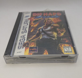 FACTORY SEALED Die Hard Arcade (Sega Saturn, 1997) NEW RARE w/ tears in plastic