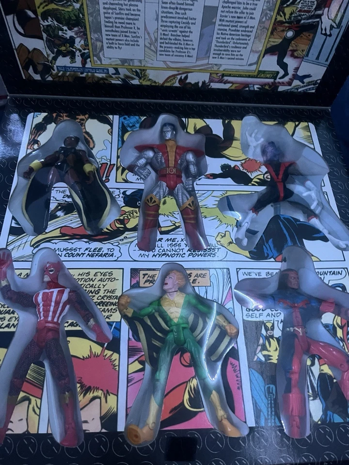 Juego de 6 figuras vintage Toy Biz 1998 edición coleccionista Marvel tamaño gigante X-MEN Foto 3 de 4