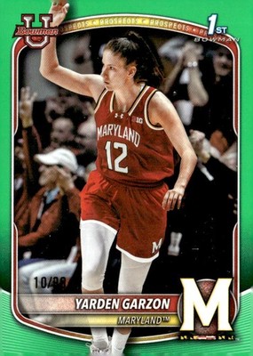 2025-26 Bowman University Prospects Green Border #BPP68 Yarden Garzon /99  NM-MT