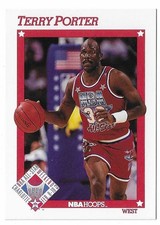 1991-92 NBA Hoops Basketball Terry Porter All-Stars #269 Portland Trail Blazers