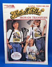 Leisure Arts "That' All Folks" Looney Tunes Iron-on Transfers 1593