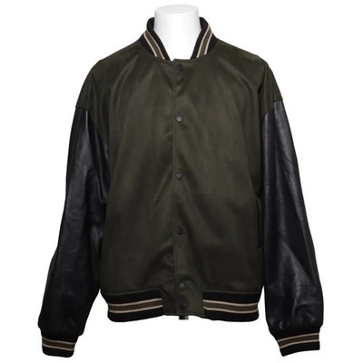 Human Scales, Collegejacke, Herren, Größe: XL, Alex Baseball, Grün/Schwarz #Qte