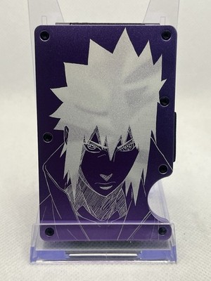 Sasuke Uchiha Naruto Shippuden Metal Minimalist Wallet Card Case