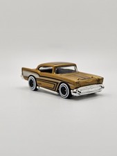 Hot Wheels 1957 CHEVY BEL AIR GOLD - Diecast Collectible Model Car - Rare Find