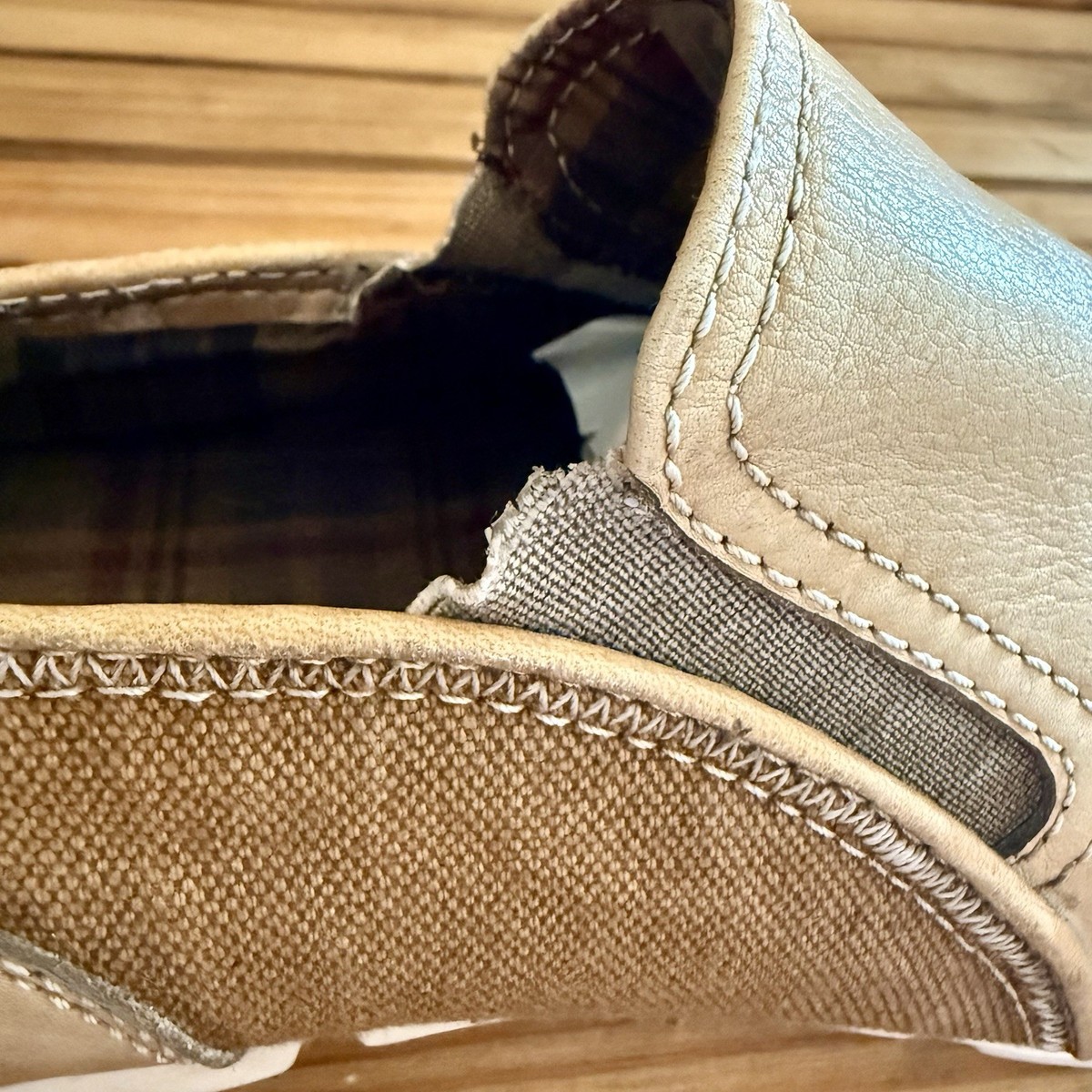 Bed Stu Coaster Mens Shoes 13 Beige Leather Moc Toe Loafers Slip On Tan Brown Freestyle | Bed Stu – Bed|Stü main image 3