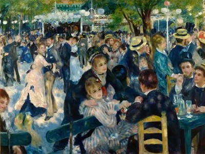 Dance at Moulin de la Galette  by Pierre-Auguste Renoir Giclee Art