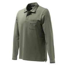 Beretta Airmesh Long Sleeve Polo Green, Breathable Back, XS MP451T13540715XS 