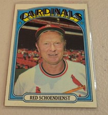 1972 Topps #67 Red Schoendienst