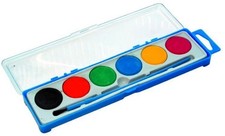 Aquarellfarben 6 Farben | Bastelbedarf Farben für Kinder & Hobby